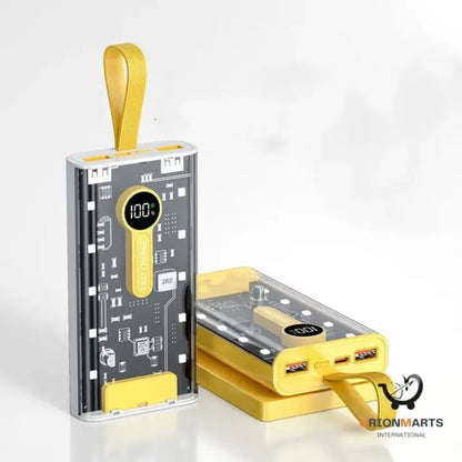 Transparent Fast-Charge Power Bank 10000mAh