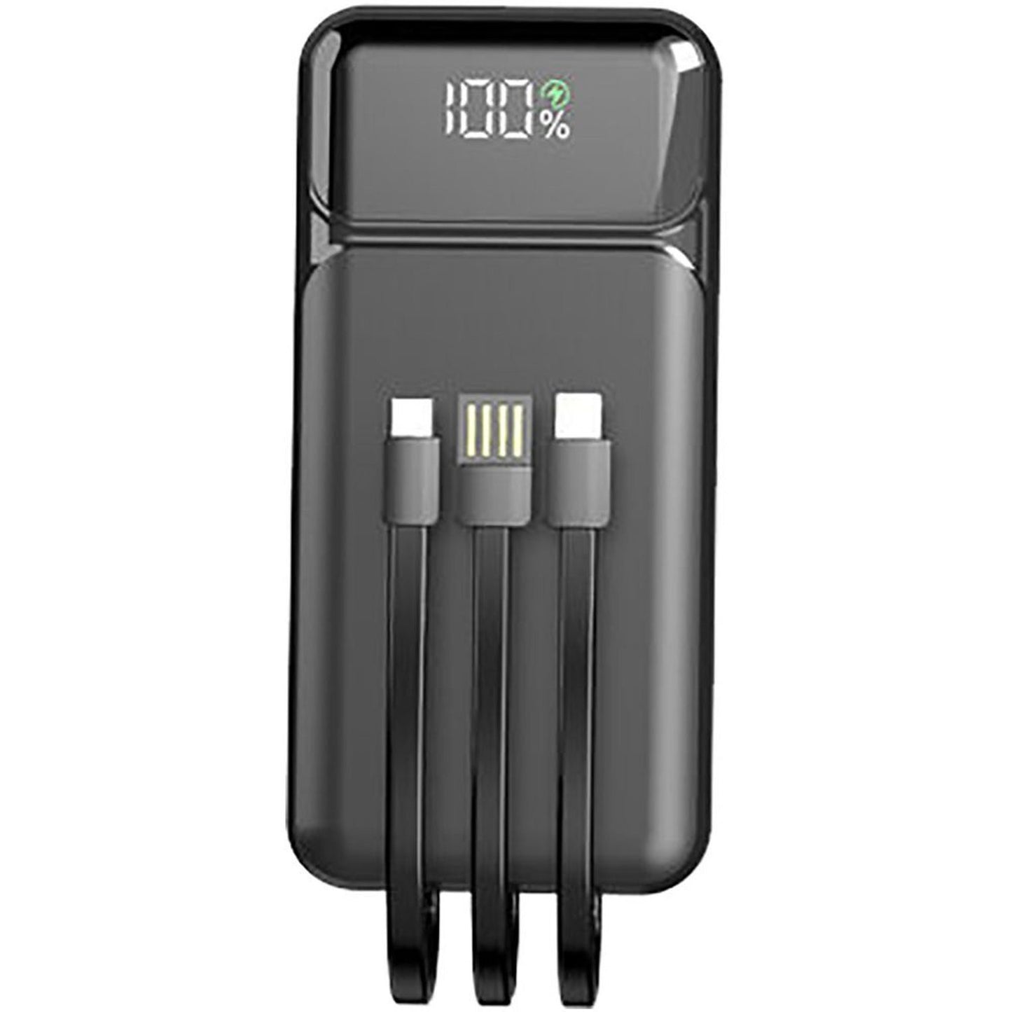 Aspor A316 Power Bank 20000mAh – Fast Charging, Digital Display, Built‑in 3-in-1 Cables