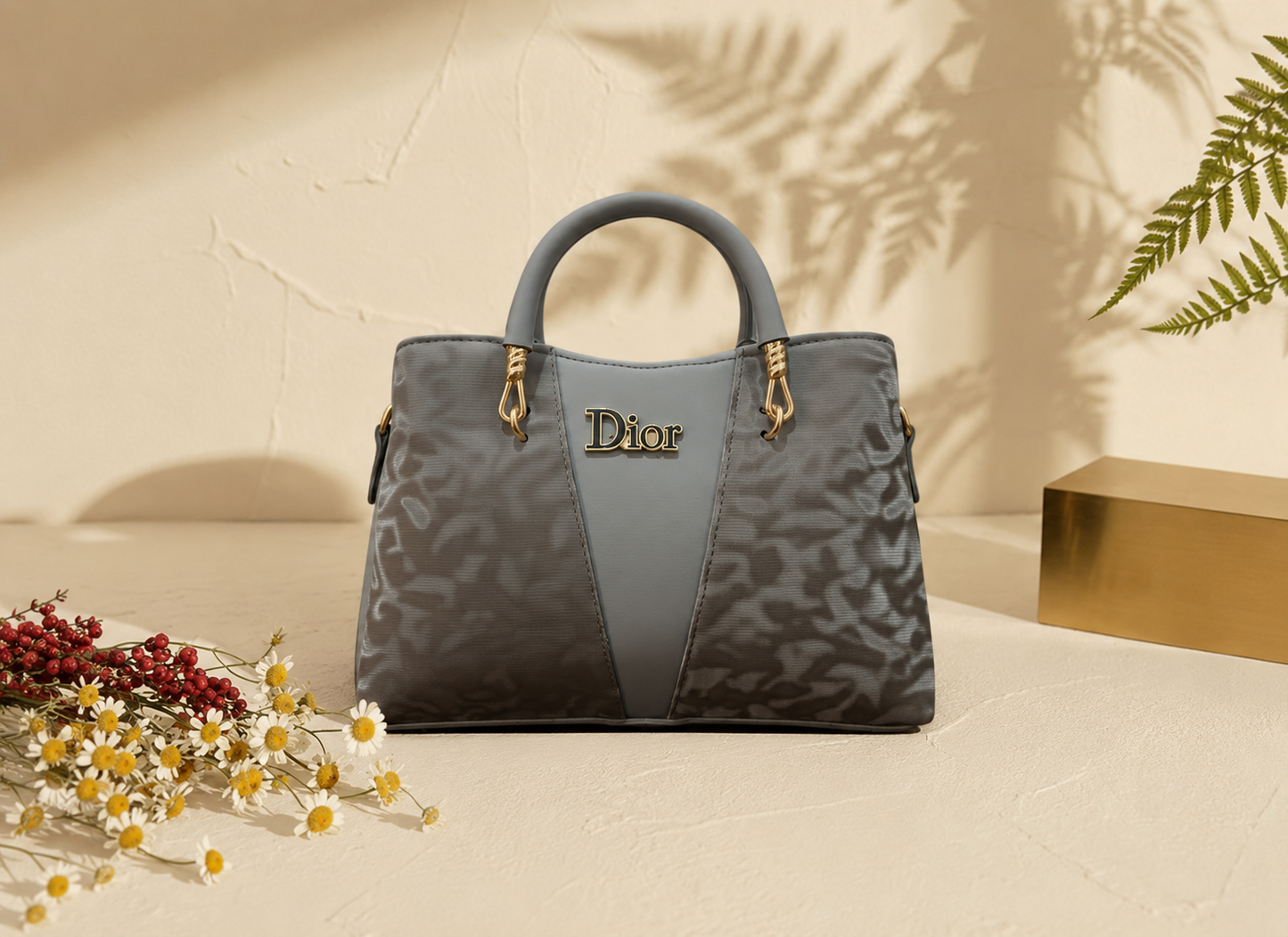 Luxury Grey Women’s Handbag
