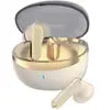 Premium TWS Wireless Earbuds – Gold & Black, HD Stereo Sound, Touch Control & Long Battery